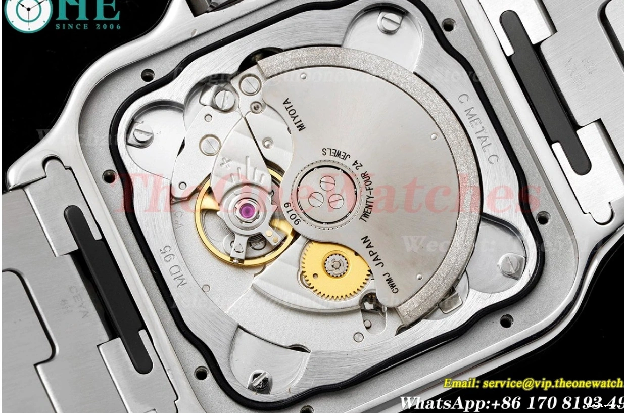 Blue 40mm BVF Mens Cartier Santos SS 2018 XL De SS MY9019 0216